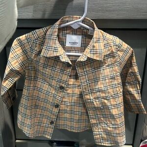 Burberry Kids Checkered Button-Down Shirt
